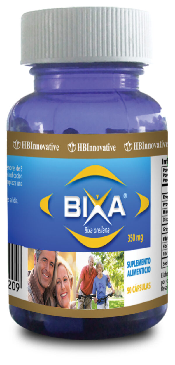Bixa Capsulas HBI 350mg 90 Cápsulas FDC