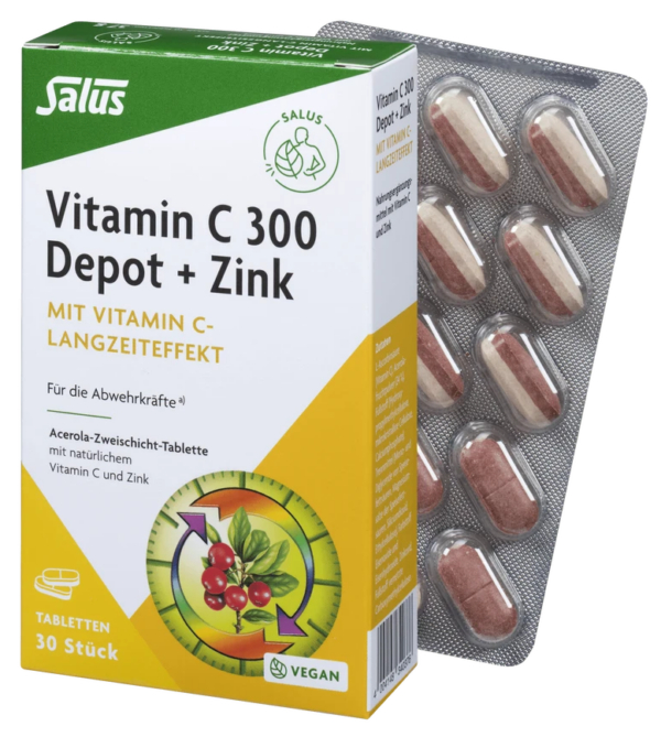 Vitamina C-300 Depot + ZINC 30Tabs